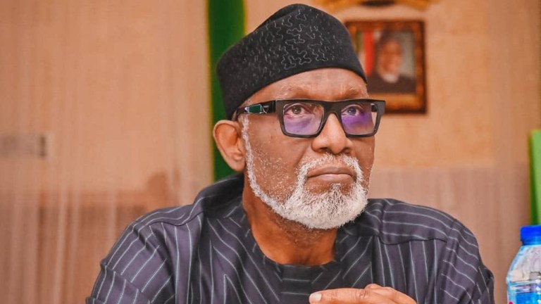 EXPOSED!!! Again, Governor Akeredolu Flown To Germany, Unable To Walk
