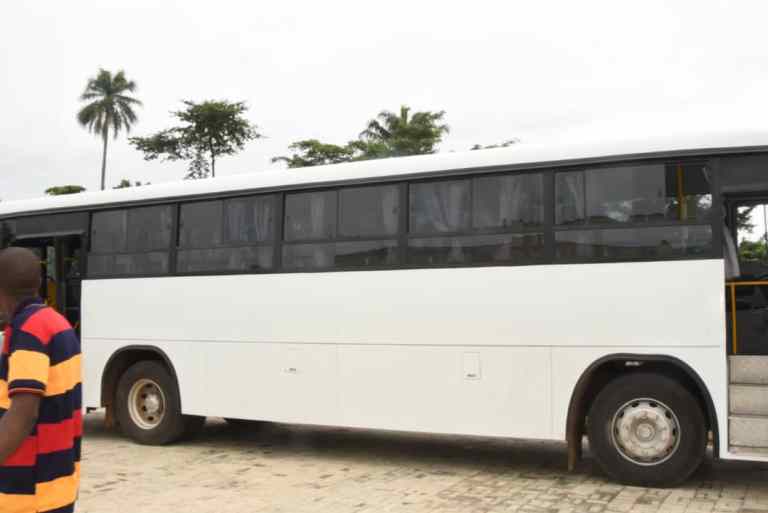 Fuel Subsidy: Encomiums As FUOYE Boss, Fasina Procures New 60-seater Bus For Workers Use  …gesture ‘ll cushion harsh effect, says Staff
