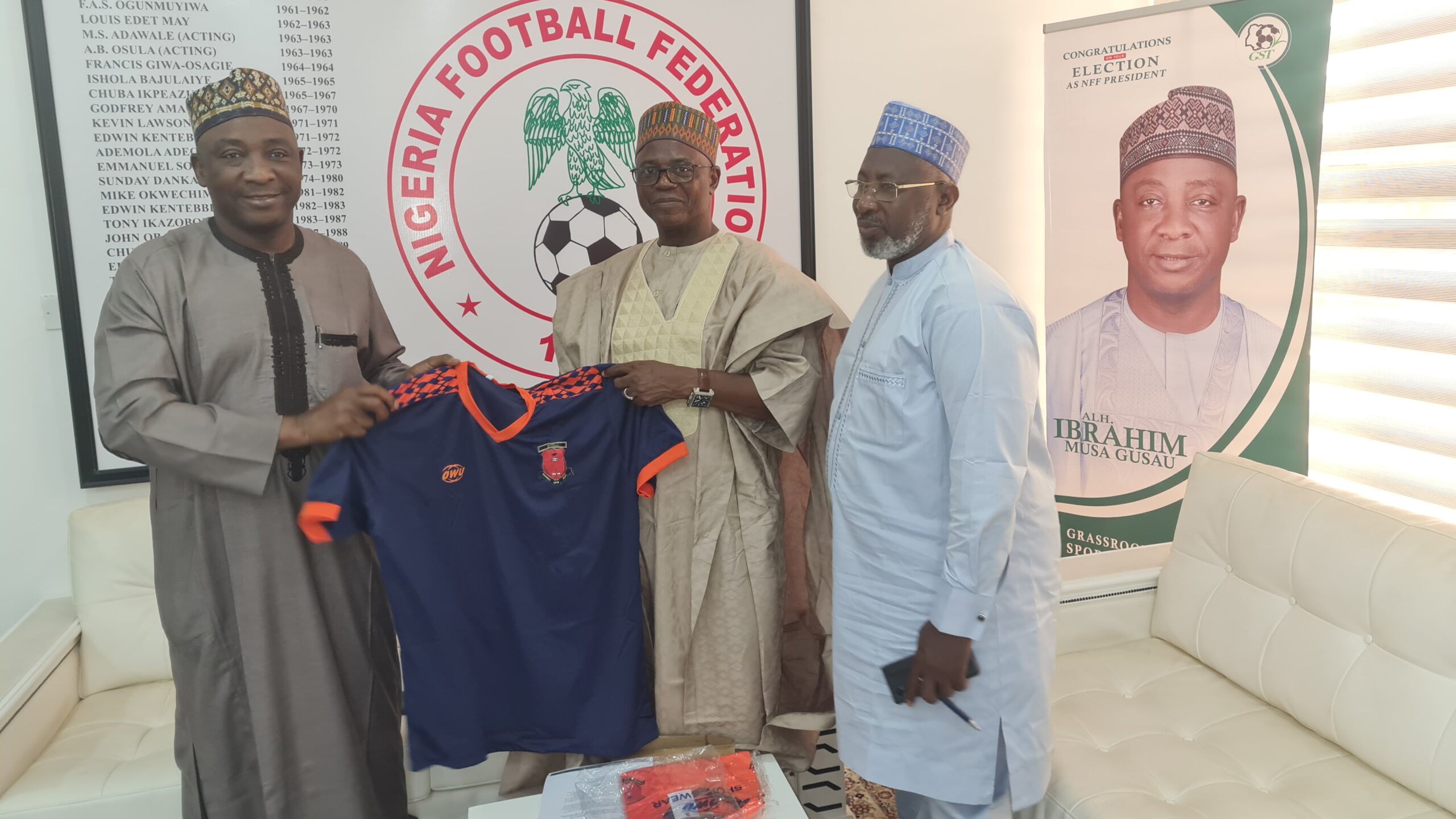 UPDATE! Former NFF President Sani Lulu Lauds Gusau Over Sincerity, Vision And Direction