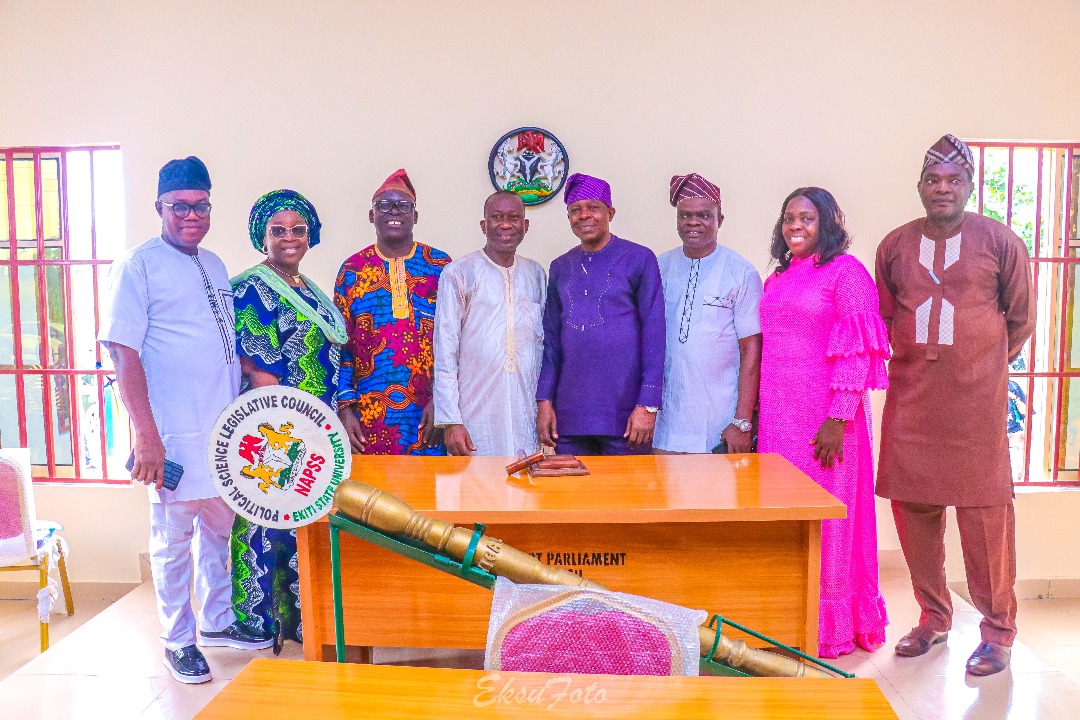INEC Boss, Kunle Ajayi Donates Moot Parliment House to EKSU