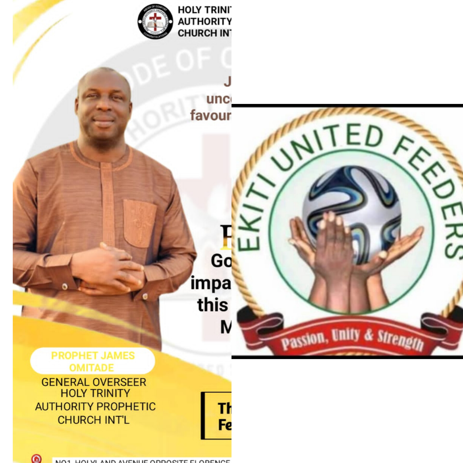 Ekiti United Feeders Felicitate Prophet Omitade on Birthday