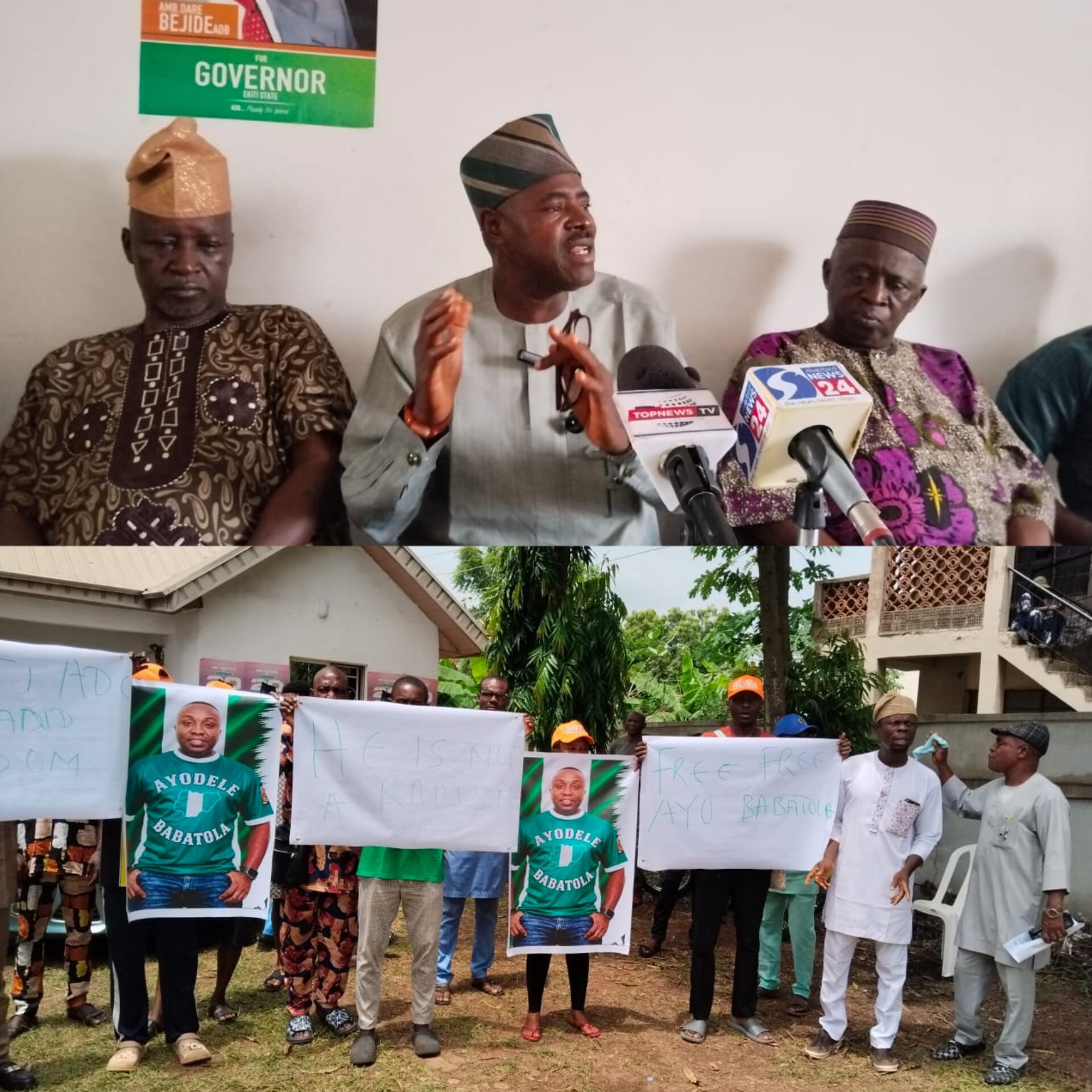 Protest Rocks Ekiti as ADC Demands Immediate Release of House of Assembly Candidate, Babatola