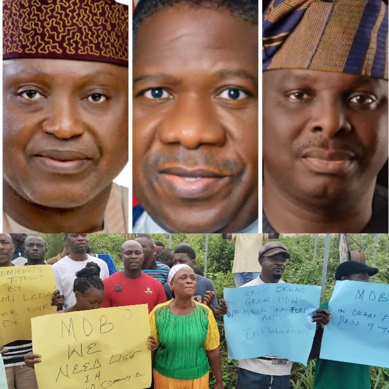 Protest Rocks Ekiti Community As Residents Demands Oyebanji, Bamidele, Fatoba’s Intervention