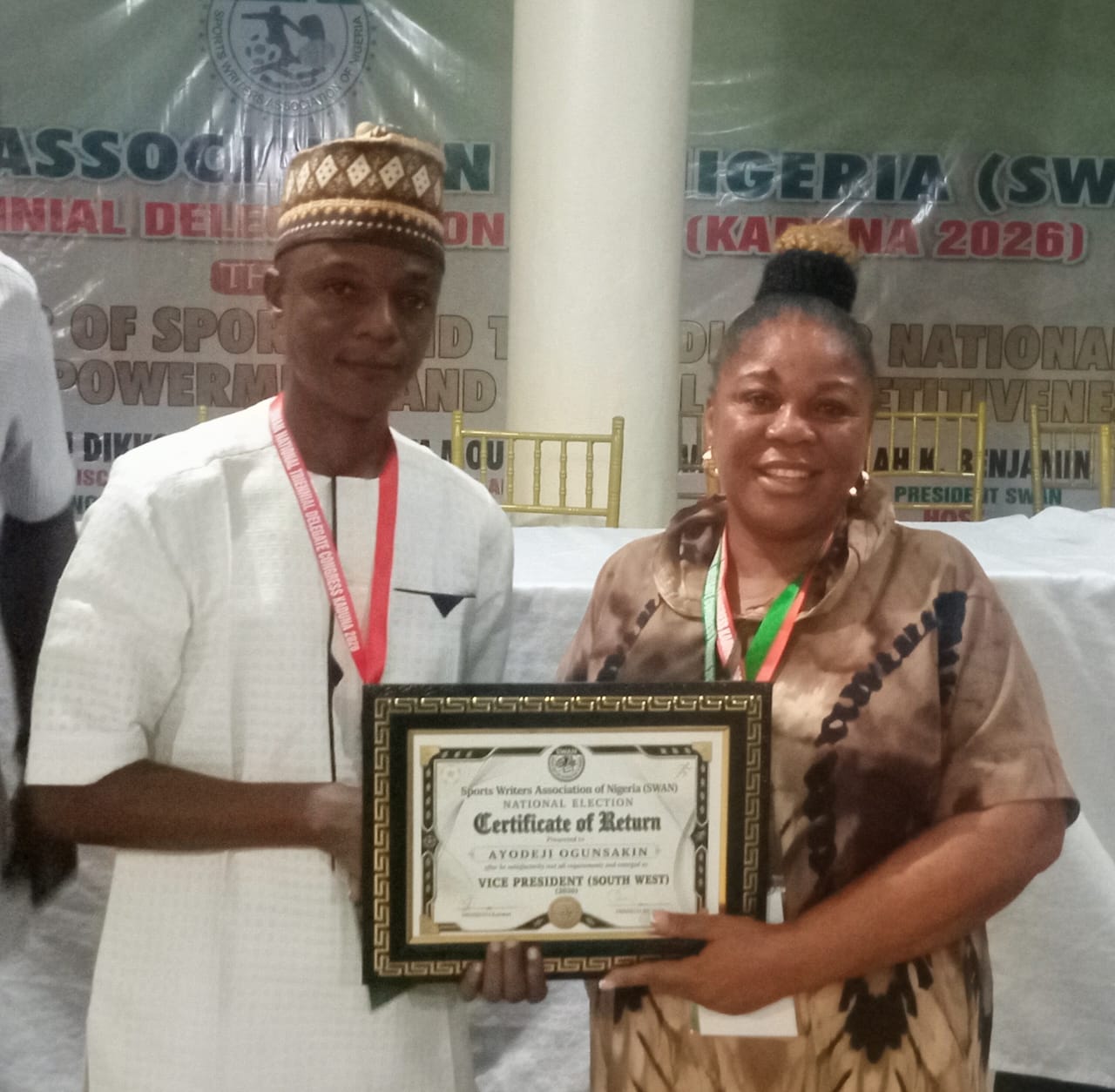 NTA Man, Ogunsakin Re-elected Vice President SWAN South West